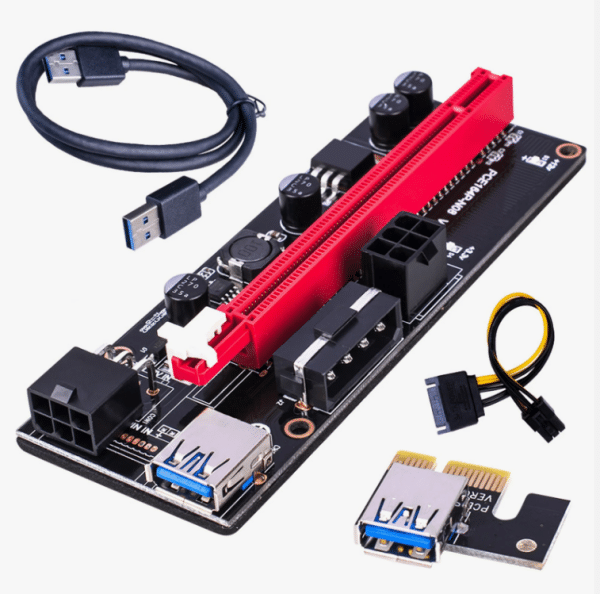 PCI-E Riser 009S 16X Extender USB 3.0 Adapter