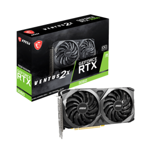 MSI GeForce RTX 3060 Ventus 2X 12G OC VGA - 12GB GDDR6, Dual-Fan, Ray Tracing, DLSS