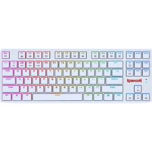 Redragon Anubis K539 80% TKL Low-Profile Mechanical Keyboard - Tri-Mode Connectivity, RGB Backlit, Brown Switches