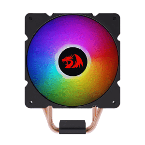 Redragon CC-2000 Effect RGB Air CPU Cooler - 120mm PWM RGB Fan, 4 Copper Heat Pipes