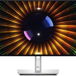 Dell UltraSharp U2424H Monitor, 24" FHD IPS Display, 120Hz Refresh Rate, 5ms (Fast) Response Time, 16.7m Color Display, 3x USB-A, 2x USB-C, 2x DP & 1 HDMI Port, White | 210-BKTZ