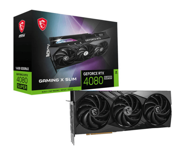 MSI GeForce RTX 4080 SUPER 16G GAMING X SLIM VGA - 16GB GDDR6X, TRI FROZR 3, HDMI 2.1a, DisplayPort 1.4a