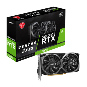 MSI GeForce RTX 3050 Ventus 2X 8G XS OC VGA - 8GB GDDR6, Dual-Fan, Ray Tracing, DLSS