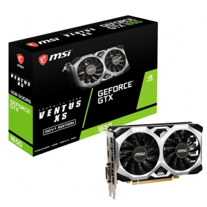 MSI GeForce GTX 1650 D6 Ventus XS OCV3 VGA - 4GB GDDR6, Dual-Fan, Turing Architecture