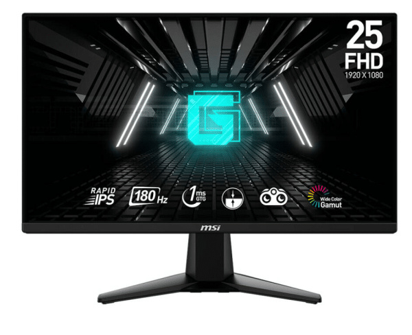 MSI G255F 24.5" FHD Rapid IPS Gaming Monitor - 180Hz, 1ms, FreeSync