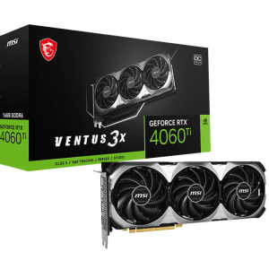 MSI GeForce RTX 4060 Ti VENTUS 3X 16G OC VGA - 16GB GDDR6, Triple-Fan, Ray Tracing, DLSS 3