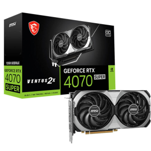 MSI GeForce RTX 4070 SUPER 12G VENTUS 2X OC VGA - 12GB GDDR6X, Dual-Fan, Ray Tracing, DLSS 3