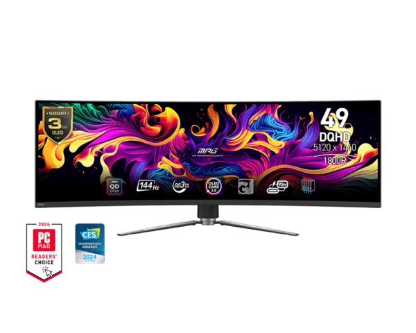 MSI MPG 491CQP QD-OLED Gaming Monitor