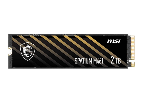 MSI Spatium M461 2TB PCIe 4.0 NVMe M.2 SSD - High-Performance Storage for Gaming and Workstations