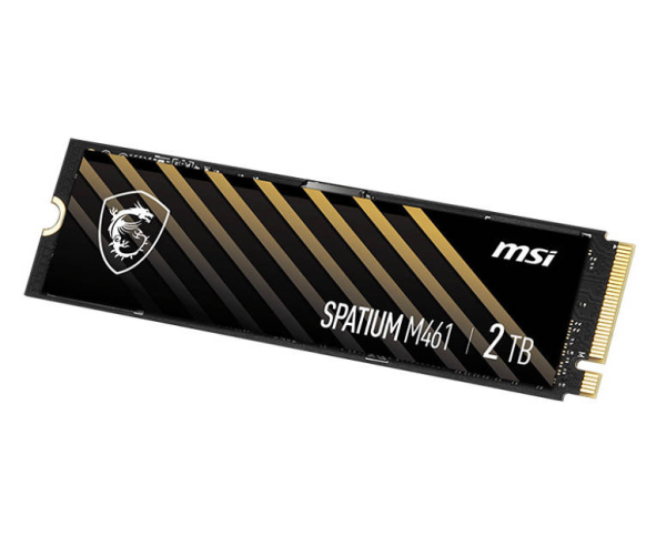 MSI Spatium M461 2TB PCIe 4.0 NVMe M.2 SSD - High-Performance Storage for Gaming and Workstations