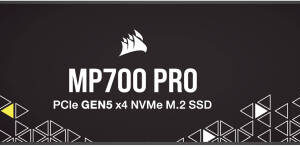 Corsair MP700 PRO 2TB NVMe SSD, 12,400MBs Read